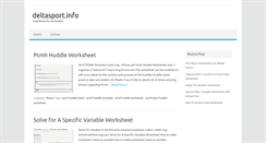 Desktop Screenshot of deltasport.info